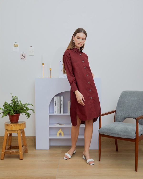 Dress Kenna Maroon