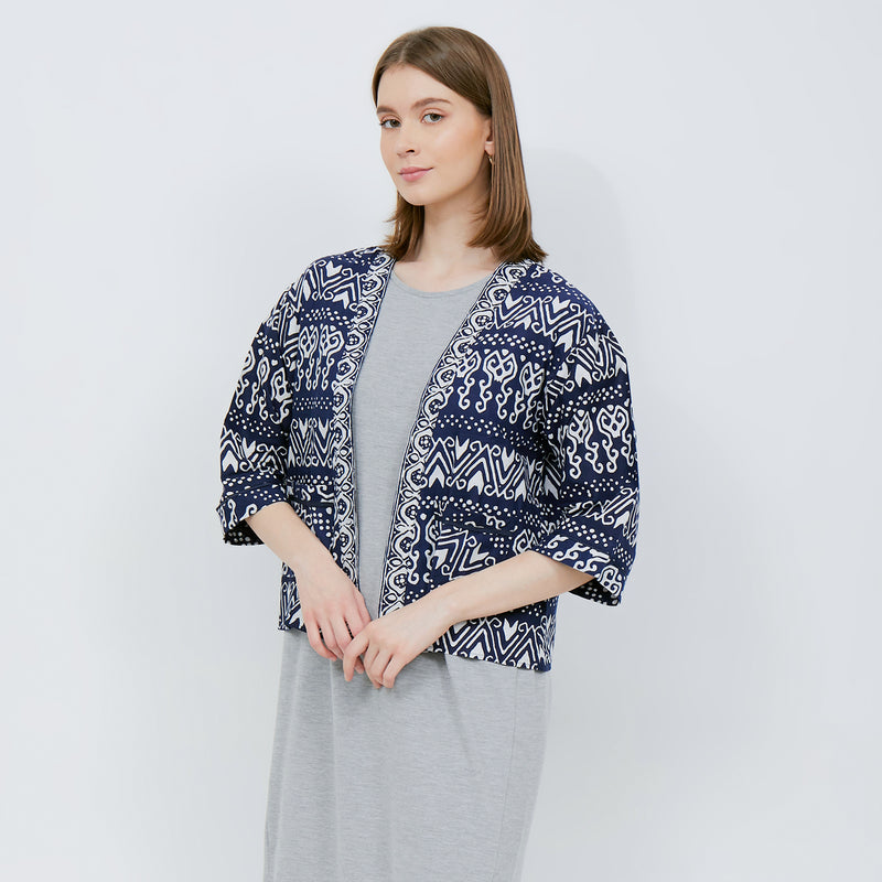 Outer Gabie Batik Navy